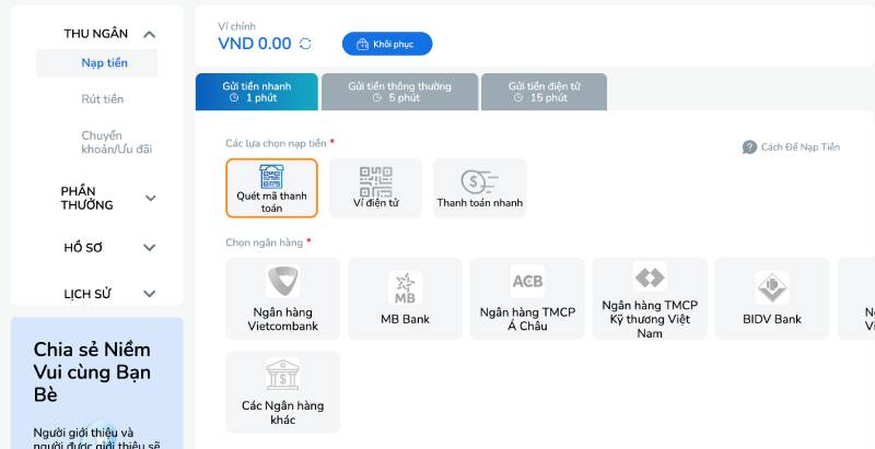 BK8 Hollywood - link đăng nhập nhà cái thể thao bk8 tháng 9/2025 13 Nạp Tiền BK8 – Quy Trình Giao Dịch Đơn Giản